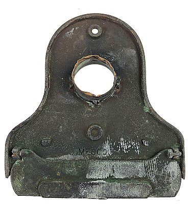 Antique Cast Bronze Mail or Letter Slot with Mouthpiece or Speaking Tube by Manhattan Electrical Supply Co. - Circa 1905