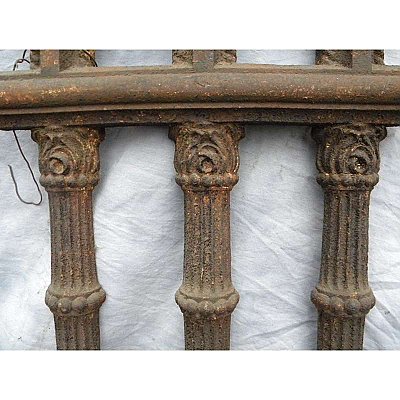 Antique Pair of Cast Iron Fence Sections