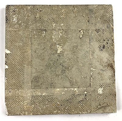 Antique Single 6" x 6" Embossed Fireplace Tile