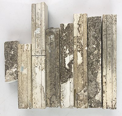 Antique "American Encaustic Tile Co." Border / Liner Tile Set