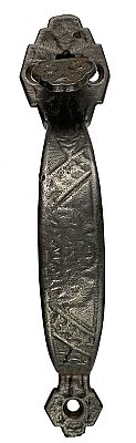 Antique Japanned Cast Iron Thumblatch Cottage Door Set - Circa 1885