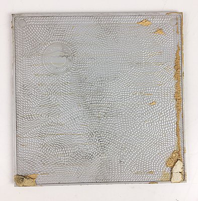 Antique Pale Grey Plastic Polystyrene Wall Tile "C.F. Church Manufacturing Company" Holyoke, Mass - 4-1/4" x 4-1/4" - Sold Each