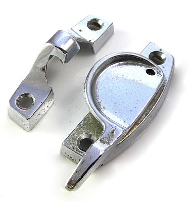 Vintage Midcentury Modern Amerock Chrome Window Sash Lock