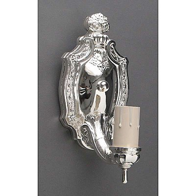 Antique Silverplate Wall Sconce