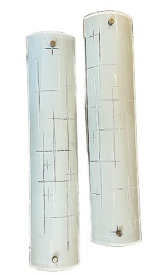 Pair of Antique Bathroom Light Fixtures by Sterling Industries - Circa 1940