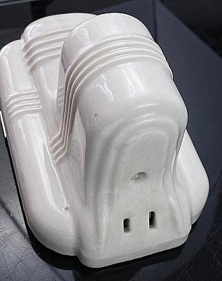 Antique Art Deco Porcelain Wall Sconce - Circa 1930