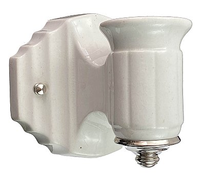 Antique "Efcolite" Durock Art Deco Porcelain Wall Sconce - Circa 1920