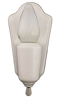 Antique Porcelain Wall Sconce With Switch - Circa 1930