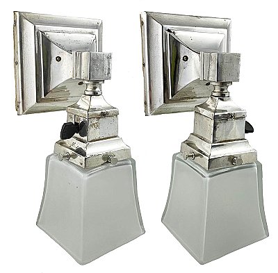 Antique Arts & Crafts Style Wall Sconce Pair by Edward F. Caldwell & Co. - Circa 1910