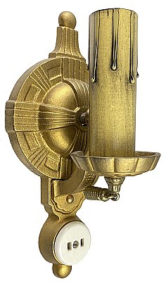 Antique Art Deco Wall Sconce - Circa 1930