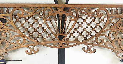 Antique Victorian Oak Stick and Ball Fretwork - Circa 1880