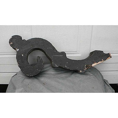 Antique Large Victorian Decorative Pine Brackets