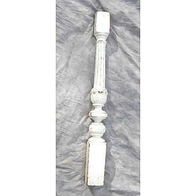 Antique Painted Pine Newel Post