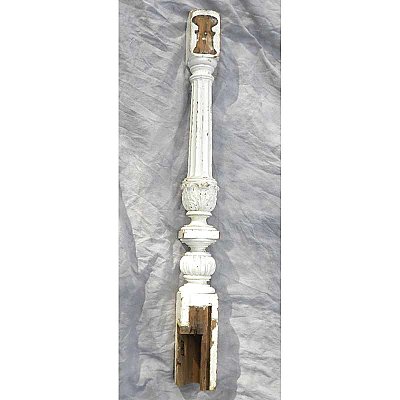 Antique Painted Pine Newel Post