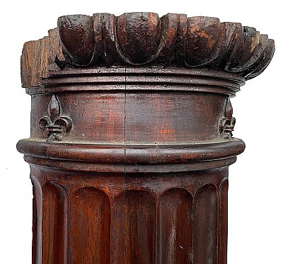 Antique Mahogany Interior Columns and Pilasters - Sold Each - Circa 1880