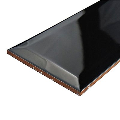 Santorini Loft Nero 4" x 11-7/8" Ceramic Tile - Wall Use Only - Black - Per Case of 34 -  12.17 Square Feet