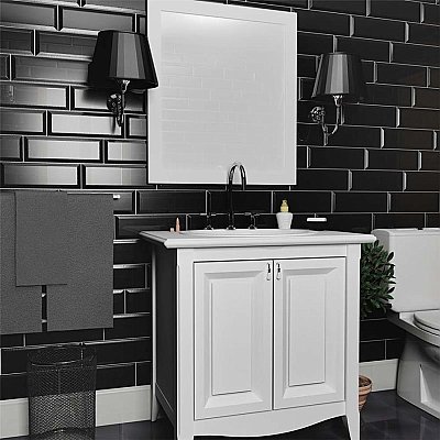 Santorini Loft Nero 4" x 11-7/8" Ceramic Tile - Wall Use Only - Black - Per Case of 34 -  12.17 Square Feet
