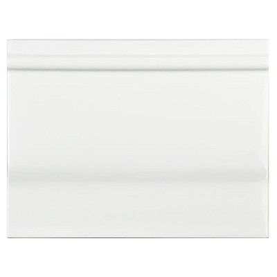 Santorini Blanco 5-7/8" x 7-7/8" Zocalo Structural Base Ceramic Trim Tile - White - Per Piece - .33 Square Feet