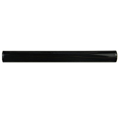 Santorini Nero 7/8" x 7-7/8" Torello Ceramic Trim Tile  - Black - Per Piece - .11 Square Feet
