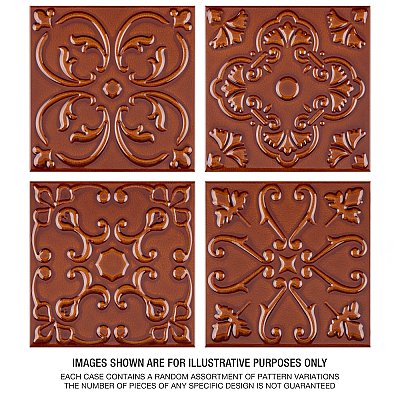 Trend Ambar 8" x 8" Ceramic Wall Tile -21 Tiles Per Case - 9.24 Sq. Ft.
