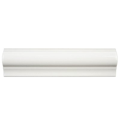 Antigua Blanco 2" x 8" Ceramic Moldura Wall Trim - Sold Per Tile - 0.11 Square Feet