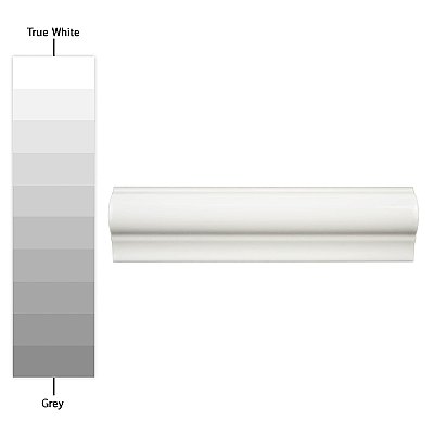 Antigua Blanco 2" x 8" Ceramic Moldura Wall Trim - Sold Per Tile - 0.11 Square Feet