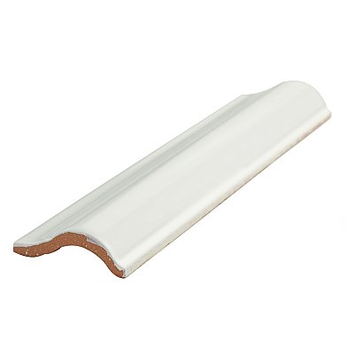 Antigua Blanco 2" x 8" Ceramic Moldura Wall Trim - Sold Per Tile - 0.11 Square Feet