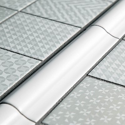 Antigua Blanco 2" x 8" Ceramic Moldura Wall Trim - Sold Per Tile - 0.11 Square Feet