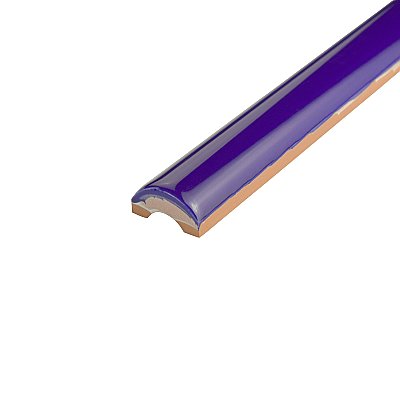 Bordon Azul Moldura 1" x 7-7/8" Ceramic Pencil Wall Trim Liner Tile - Sold Per Tile - 0.05 Square Feet