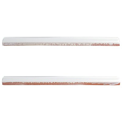 Bordon Blanco Moldura 1" x 7-7/8" Ceramic Pencil Wall Trim Liner Tile - Sold Per Tile - 0.05 Square Feet