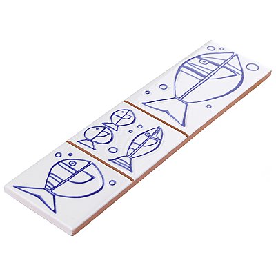 Captain Aquatico White 2" x 7-7/8" Ceramic Wall Trim Tile - Sold by the individual piece
