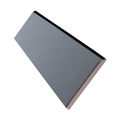 Battiscopa Glossy Black 3" x 13" Ceramic Wall Bullnose Trim Tile - Sold by the individual piece