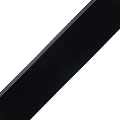 Battiscopa Glossy Black 3" x 17-3/4" Ceramic Wall Bullnose Trim Tile - Sold by the individual piece
