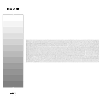 Tikal White 6-1/2" x 20-3/8" Ceramic Wall Tile - 9 Tiles Per Case - 8.37 Sq. Ft.