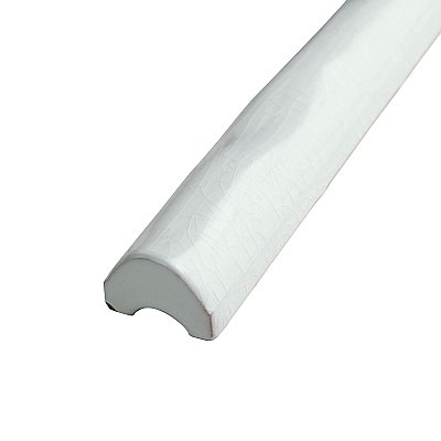 Antic Craquelle Gris Claro Torello 3/4" x 6" Ceramic Wall TileTrim - Sold Per Tile - 0.03 Square Feet