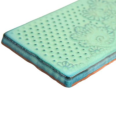 Antic Feelings Lava Verde 3" x 6" Ceramic Wall Tile - Sold Per Case of 32 - 4.38 Square Feet