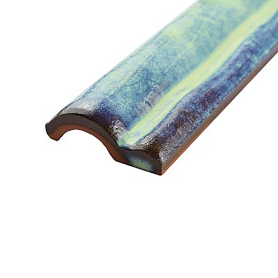 Antic Special Agua Marina 2" x 6" Ceramic Moldura Wall Trim - Sold Per Tile - 0.08 Square Feet