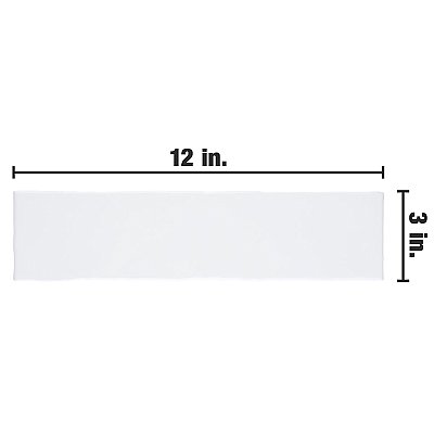 Castillo White 3" x 12" Subway Ceramic Wall Tile - 5.72 Sq. Ft. Per Case - 22 Tile Per Case