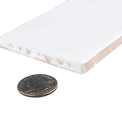 Castillo Matte White 3" x 12" Subway Ceramic Wall Tile - 5.72 Sq. Ft. Per Case - 22 Tile Per Case