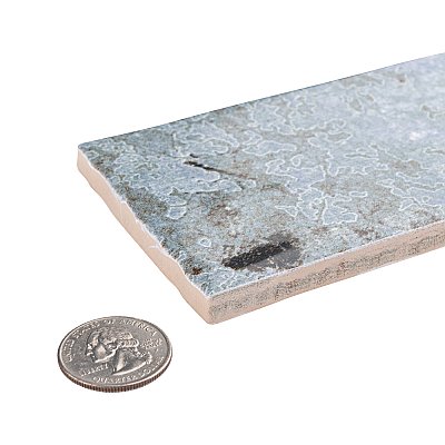 London Blue Glossy 3" x 12" Ceramic Wall Tile - Sold Per Case of 22 - 5.72 Sq. Ft.