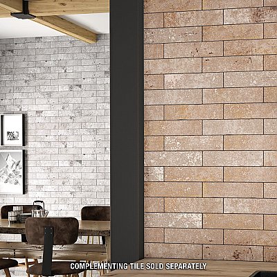 London Grey Glossy 3" x 12" Ceramic Wall Tile - Sold Per Case of 22 - 5.72 Sq. Ft.