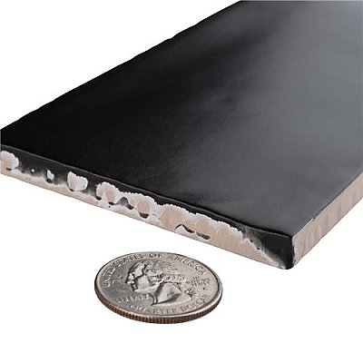 Castillo Matte Black 3" x 6" Subway Tile - Sold Per Case of 44 Tile - 5.72 Square Feet