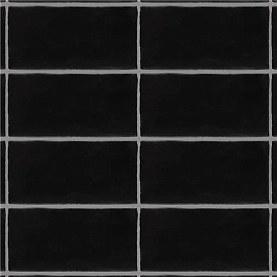 Castillo Matte Black 3" x 6" Subway Tile - Sold Per Case of 44 Tile - 5.72 Square Feet