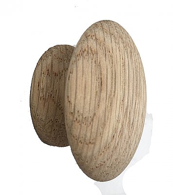 Oak Cabinet Knob - 1-1/4" Diameter