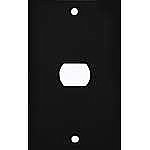 Matte Black Stamped Single Despard Opening Switchplate / Cover Plate