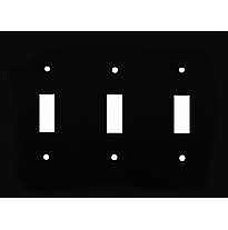 Oil Rubbed Bronze Forged Triple Toggle Switchplate