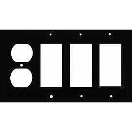 Oil Rubbed Bronze Forged Switchplate: Single Duplex / Triple GFCI