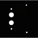 Oil Rubbed Bronze Forged Pushbutton / Blank Switchplate