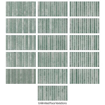 Rubik Aloe 5-7/8" x 11-3/4" Ceramic Wall Tile - 22 Tiles Per Case - 10.78 Sq. Ft.