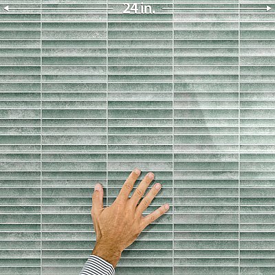 Rubik Aloe 5-7/8" x 11-3/4" Ceramic Wall Tile - 22 Tiles Per Case - 10.78 Sq. Ft.